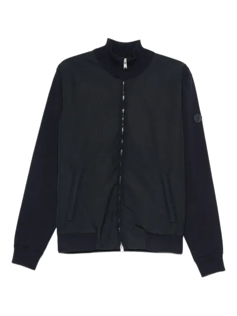 BOSS zip-front cotton sweater Blue 50543135404