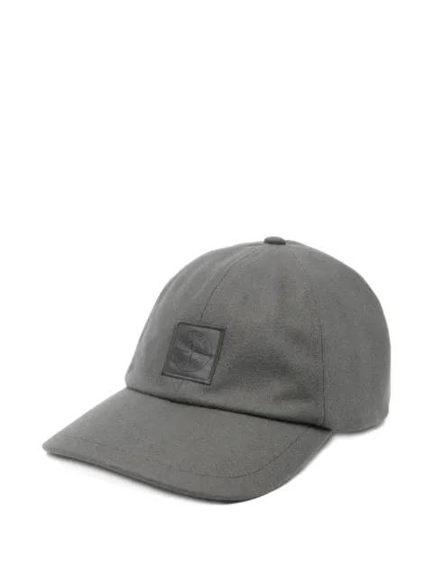 Stone Island logo-plaque cap hat Grey K2S159100017S0F24