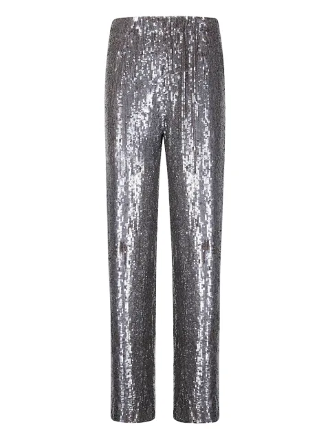 P.A.R.O.S.H. sequin-embellished trousers Silver D230733GONG25
