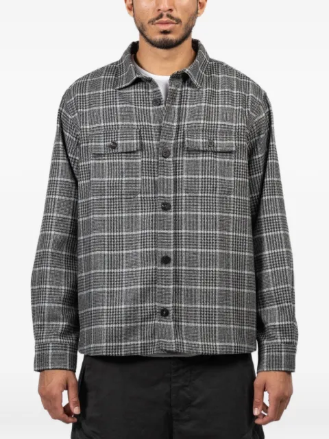 04651 / A TRIP IN A BAG check pocket shirt Grey ATF6820002