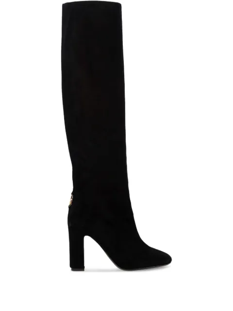 Dolce & Gabbana suede block-heel boots Black CU1218A1275