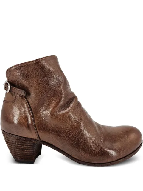 Officine Creative 50mm Chabrol side-zip leather ankle boots Brown CHABROL002