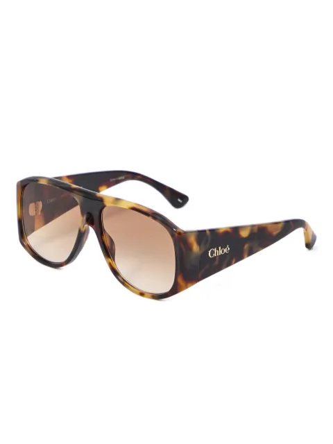 Chloé Eyewear tortoiseshell-effect sunglasses Brown CH0347S