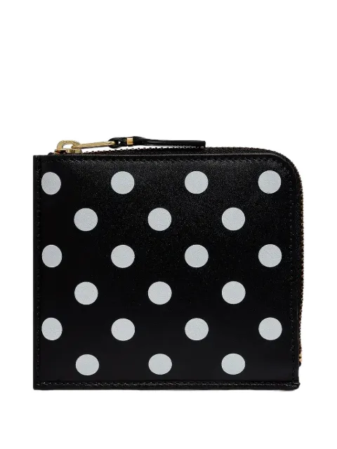 Comme Des Garçons Play polka dot-print "Black" wallet Black SA4100PDBLK
