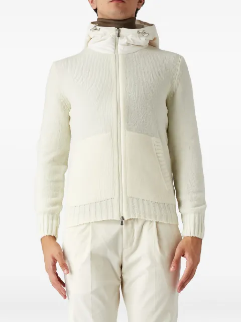 Gran Sasso hooded zip-up knitwear Neutrals 1318424010097