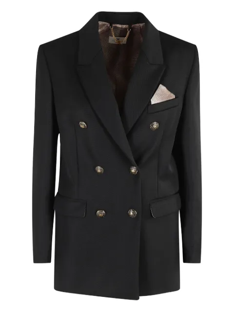 Elisabetta Franchi double-breasted blazer Black GI18957E2
