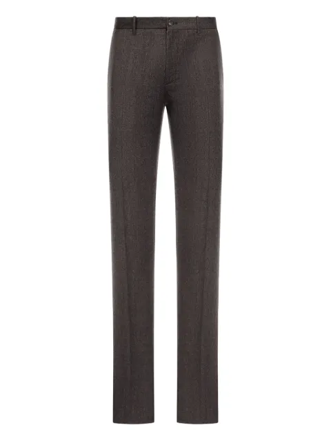 Incotex wool trousers Brown 1W00841037C