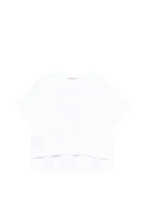 Marni logo-print T-shirt White THJE0393P0USCZ06