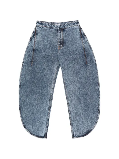 Alaïa Petal denim pants Blue AA9P0253T535C