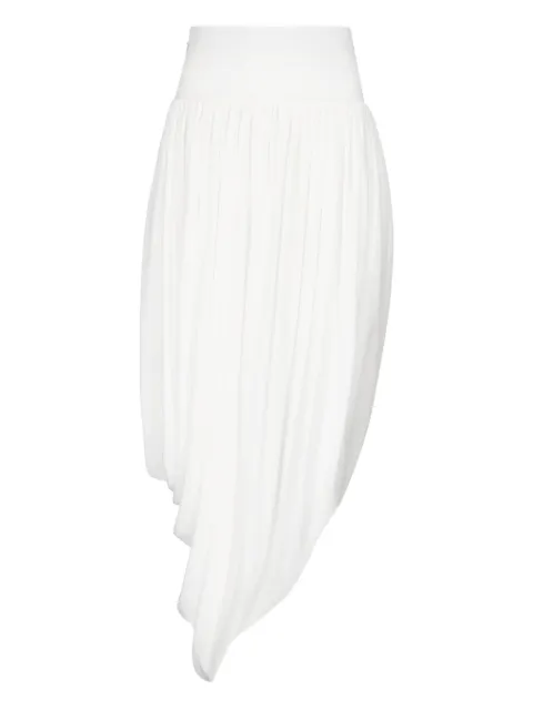 Alaïa twisted fluid jersey skirt White AA9J2489J077C