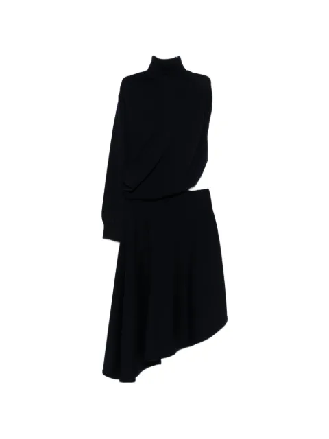 Alaïa cut-out turtleneck midi dress Blue AA9R2847K160C