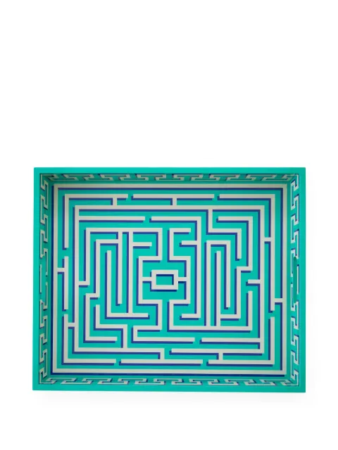 Jonathan Adler labyrinth-pattern decorative tray Green 35132