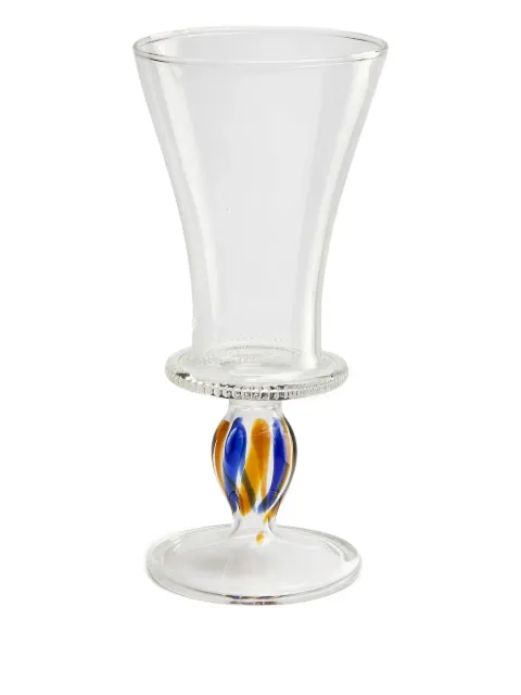 Gohar World Alexandria stripe wine glass (200ml) White WGAL