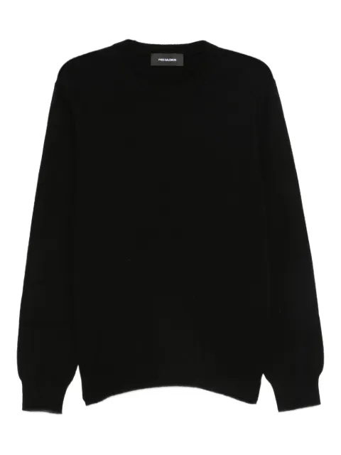 Yves Salomon crew-neck cashmere sweater Black 26W26WHH50067MAFI