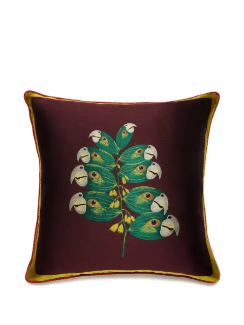 La DoubleJ x Beto Val Fantastic Creatures Parrotstem-print cushion (50cm x 50cm) Red CUS0031JCQ123PAS03PU07