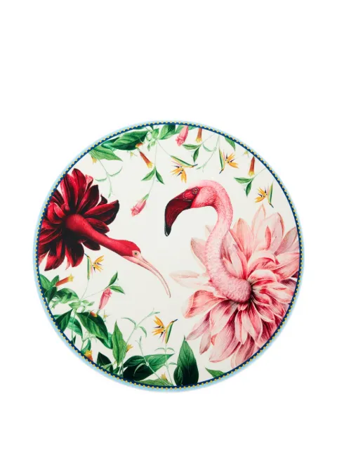 La DoubleJ birdbloom disk placemat (34cm) Neutrals PMT0016CRK001BIB01WH04