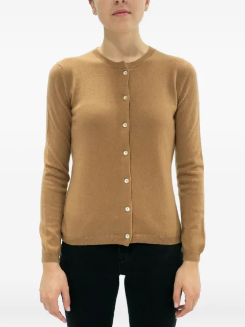 LA ROSE button cashmere cardigan Brown GDC22801C