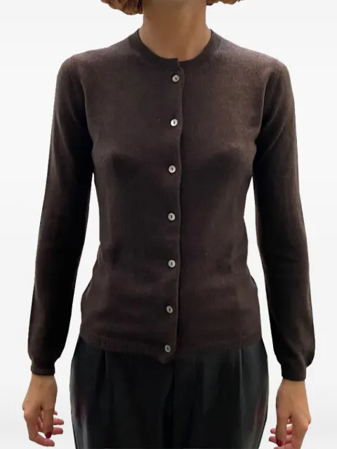 LA ROSE buttoned cashmere cardigan Brown GDC22801C