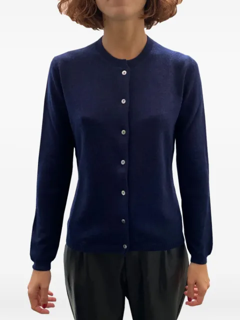 LA ROSE buttoned cashmere cardigan Blue GDC22801