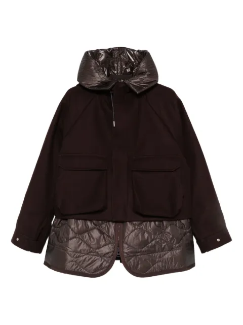 sacai panelled jacket Brown 25080