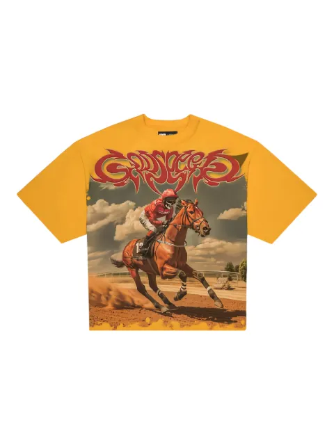 GODSPEED Thoroughbred graphic-print T-shirt Yellow Q7O1RYUN