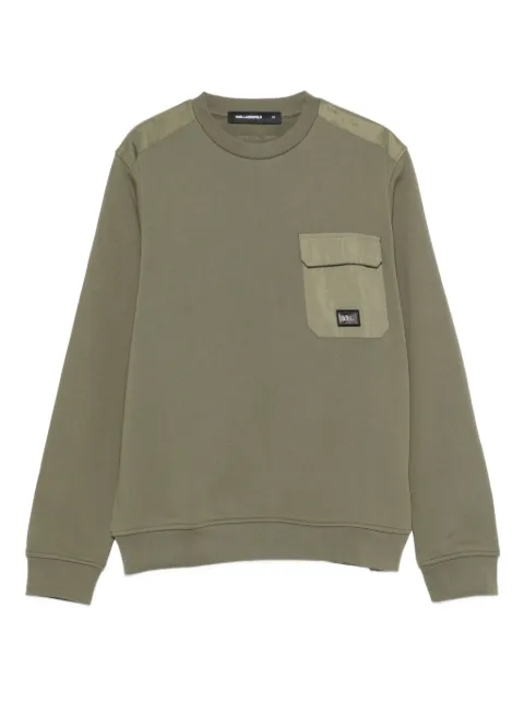 Karl Lagerfeld shoulder-panel sweatshirt Green 705007552900