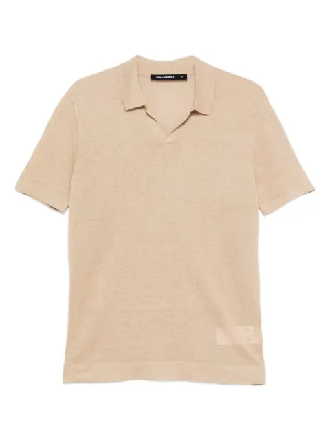 Karl Lagerfeld polo-collar T-shirt Neutrals 655012552305