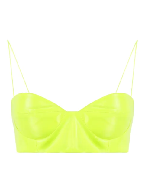 Alex Perry spaghetti-strap top Yellow T192JADE