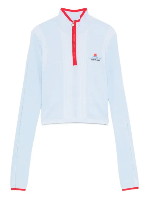Casablanca ribbed zip-up ski sweatshirt Blue WAW25KW101901EXSKI