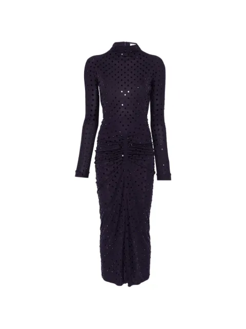 Alaïa draped studded maxi dress Purple AA9R2916X096C