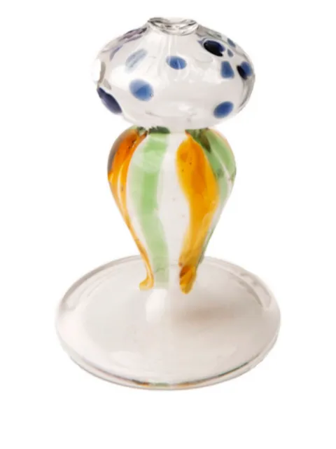 Gohar World dotted glass bud vase White BVEG
