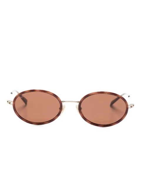 Gucci Eyewear oval-frame sunglasses Brown GG1980S002