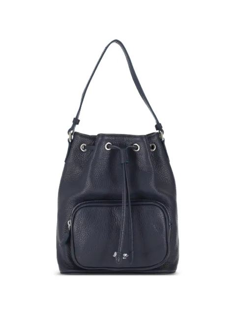LA ROSE La Rose leather bucket bag Blue 19002185