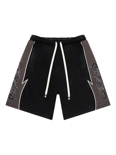 GODSPEED drawstring graphic shorts Black 49J9RBOX