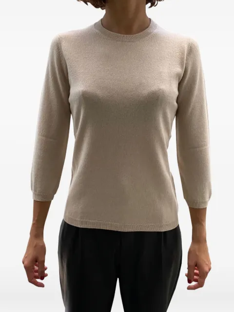 LA ROSE three quarter-sleeve sweater Neutrals GDC22809