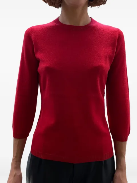 LA ROSE three-quarter-sleeved top Red GDC22809