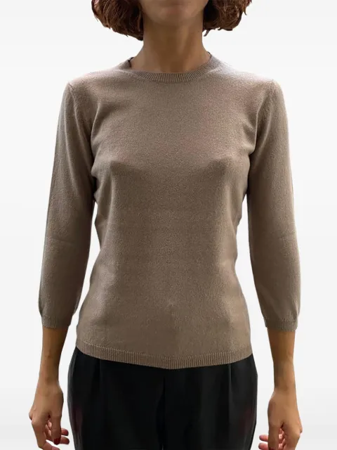 LA ROSE three-quarter sleeve sweater Neutrals GDC22809
