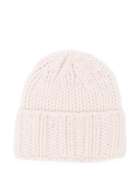 Warm-Me ribbed-knit beanie Neutrals ARITW