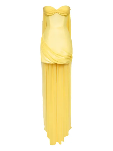 POST MERIDIEM corset train mini dress MINICORSETDRESSWITHTRAIN