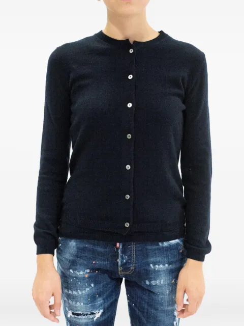 LA ROSE buttoned cashmere cardigan Blue GDC22801C