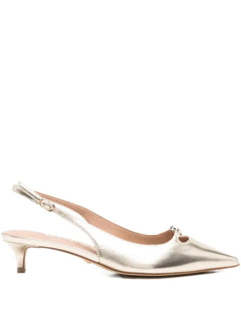 GUESS USA 40mm slingback pumps Gold FLTJESLEM05PLATI