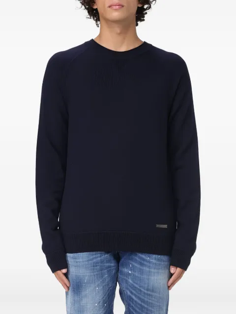 DSQUARED2 V-insert tag sweater Blue S74HA1564D131