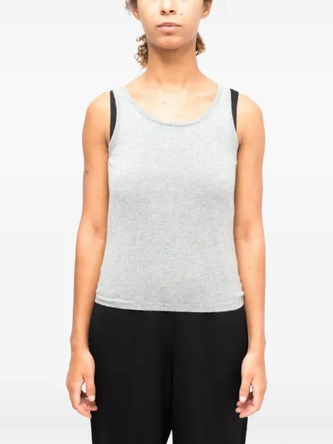 LA ROSE mélange-effect tank top Grey GDC22806C