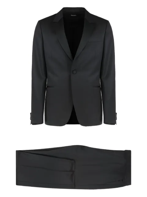 Zegna single-breasted suit Black 282KGR222776A2