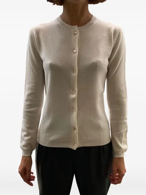 LA ROSE buttoned cashmere cardigan Neutrals GDC22801