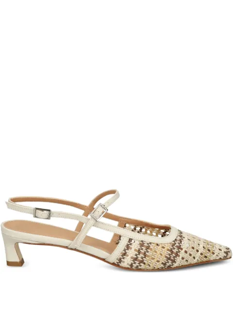 Chantal woven slingback pumps Neutrals 2559