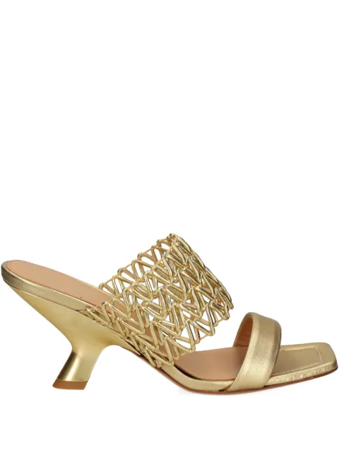 Chantal square-toe sandals Gold 2619