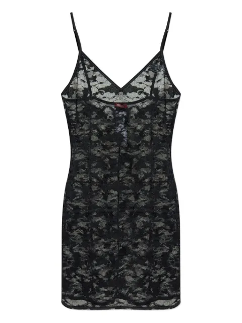 Diesel Layla lace-panelled chemise Black A183300DRAK