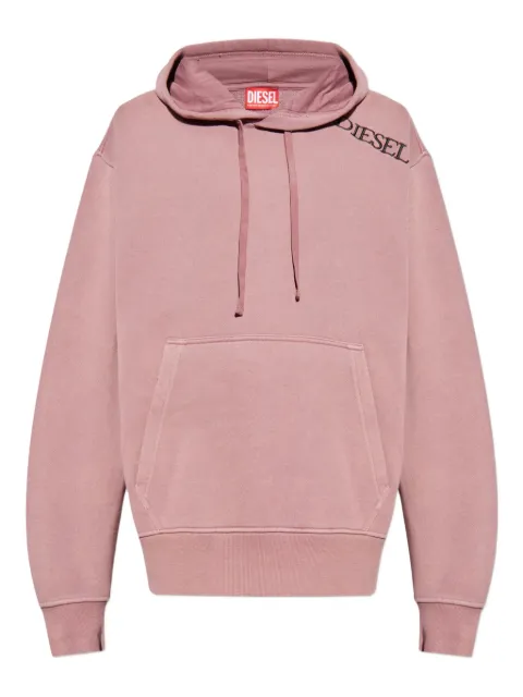 Diesel embroidered-logo hooded sweatshirt Pink A208010KHAR