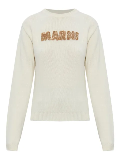 Marni laser-cut jumper Neutrals GCMD0634Q0UFH552